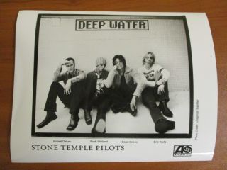 Vtg Glossy Press Photo Rock Band Members Stone Temple Pilots : Deep Water