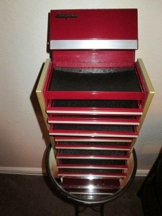 Snap - On 2 Piece Micro Mini Deme Tool Chest Cranberry Red