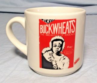 Vintage Little Rascals Our Gang Buckwheats Cup Mug 1986 Button - Up Otay