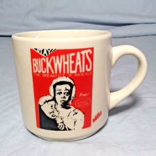 Vintage Little Rascals Our Gang BUCKWHEATS Cup Mug 1986 Button - Up OTAY 4