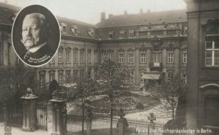 Rpp,  Germany,  Paul Von Hindenburg & Palais Des Reichsprasidenten,  Berlin,  1925