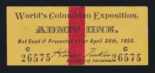 Columbian Exposition 1892 World 