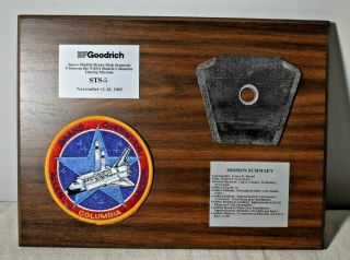 Space Shuttle Columbia STS - 5 Flown Brake Disk Segment B F Goodrich Presentation 6