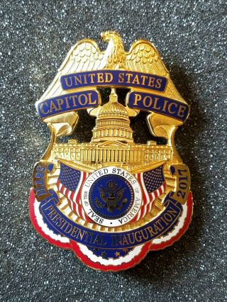 Washington D.  C.  Uscp Capitol Police President Trump Inaugural 2017 Badge Usss