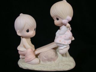 Precious Moments - Boy & Girl On Seesaw - Love Lifted Me