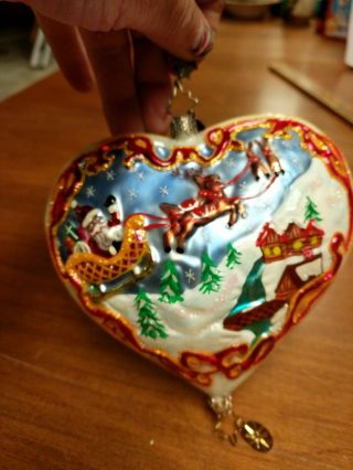 Rare Christopher Radko Heartland Sleighride Ornament