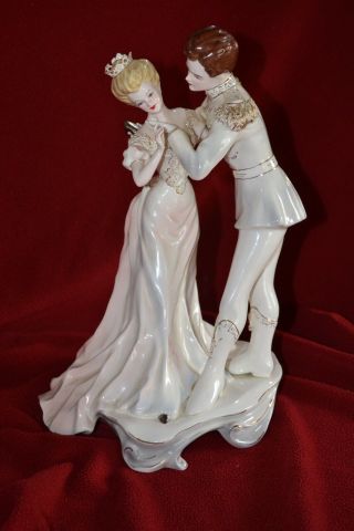 Rare Florence Ceramics Cinderella & Prince Charming