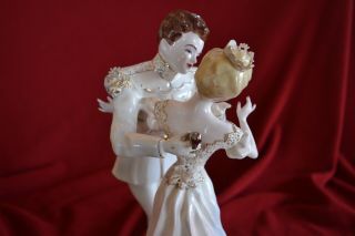 Rare Florence Ceramics Cinderella & Prince Charming 3