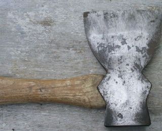 ANTIQUE HAND MADE DROP FORGED Heavy Duty Hatchet Broad Axe Hewing Lumber Ax 4