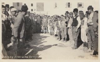 Greek & Armenian Refugees Mersin Turkey Independence War Photo14.  5 X 9 Cm