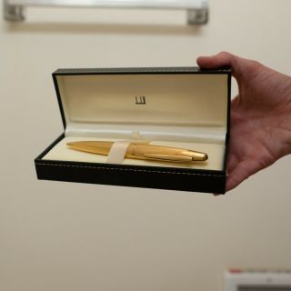 Alfred Dunhill 18k Yellow Gold - Plated Ballpoint Pen Perfectly