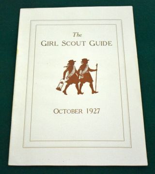Vintage Girl Scout - October 1927 Issue Girl Scout Guide - Hartford,  Ct