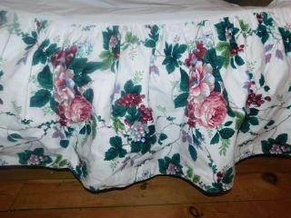 Rare Waverly Pleasant Valley King Size Bed Skirt (k49c)