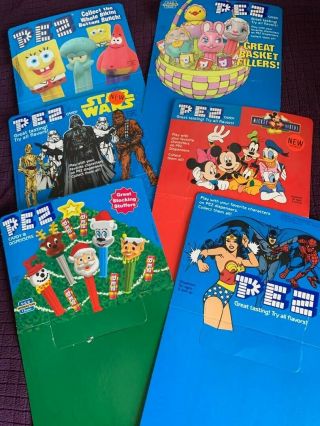 Pez Header Cards 4 - Star Wars - Mickey - Heros And More
