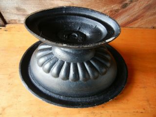 Vintage VM Virginia Metalcrafters Oval Cache - Pot Black 26 - 9 Cast Iron Urn No Top 5