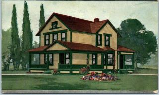 1915 Sherwin - Williams Paints Advertising Postcard House View St.  Louis Cancel