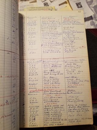 Chicago Fire Department General Records and Runs Log Book Truck 57 1955 - 1964 6