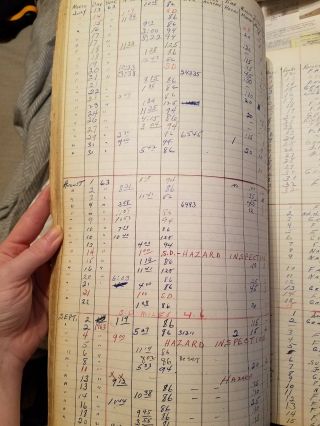 Chicago Fire Department General Records and Runs Log Book Truck 57 1955 - 1964 7