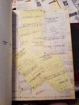 Chicago Fire Department General Records and Runs Log Book Truck 57 1955 - 1964 8