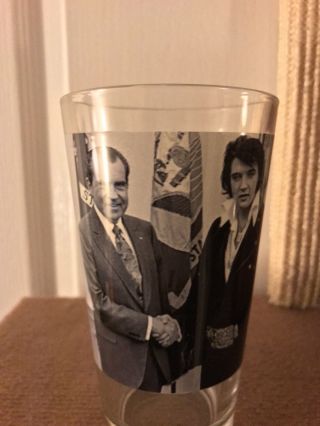 DEA Pint Glass Richard Nixon & Elvis Honorary Special Agent 5