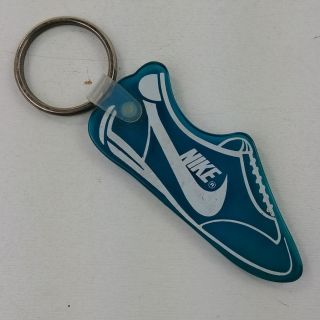 Nike Cross Trainer Shoe Key Chain Transparent Blue Key Ring Vintage