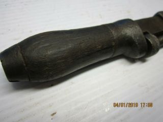 2 Old Antique vintage 6 3/4 & 8 1/4  Handle adjustable Monkey Wrench Tools 3