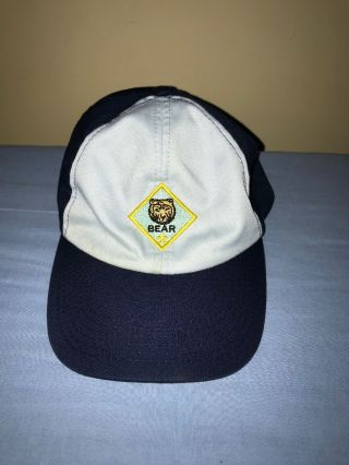 Cub Scouts Bear Twill Hat Blue Bsa Youth S/m Adjustable - Boy Scouts Of America