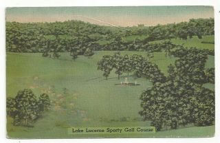 Postcard Ar Lake Lucerne Sporty Golf Course Eureka Springs Arkansas