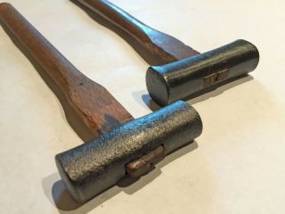 Set Of 2　japanese Hammer　vintage Hand Forged Blacksmith　chisel Plane　woodworking