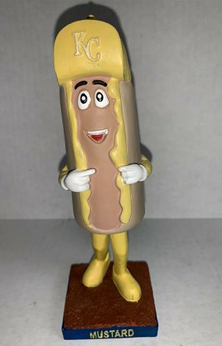 Kansas City Royals Mustard Hot Dog Home Run Derby Bobblehead 2013 Rare