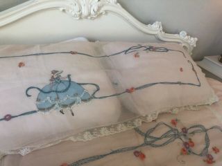 vintage bed cover coverlet lace,  bonnets,  petticoats,  pillows cover 4