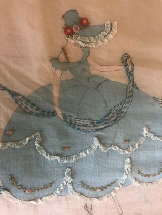 vintage bed cover coverlet lace,  bonnets,  petticoats,  pillows cover 5