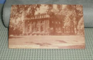 1939 Postcard Conservatory Of Music Whitman College Walla Walla Washington