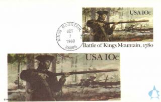 Us First Day Of Issue Andrews Limited Ed 192/1000 Battle Of King 