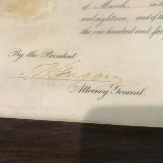 President Woodrow Wilson Signed Appointment Document D.  C.  Municipal Court Judge 4