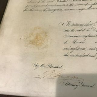 President Woodrow Wilson Signed Appointment Document D.  C.  Municipal Court Judge 5