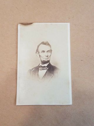 President Abraham Lincoln Civil War Era Cdv Image