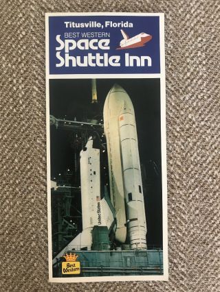 Vintage Brochure Titusville,  Florida Best Western Space Shuttle Inn