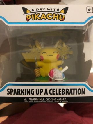 Funko A Day With Pikachu Sparkling Up A Celebration In Hand Rare