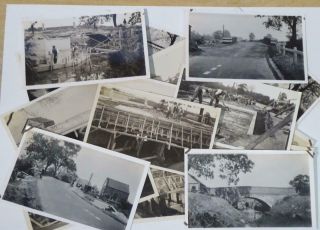 16 X 1933 - 4 Photographs Of Snarford Bridge In Lincolnshire