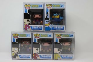 Funko Pop The Beatles Yellow Submarine Complete Set Vaulted And Retired.