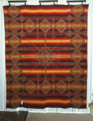 1930s Era Pendleton Southwest Pattern Wool Blanket - Bright Colors