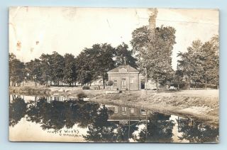 Owosso,  Mi - Early 1900s View Of Water Reflection - Rppc - V5