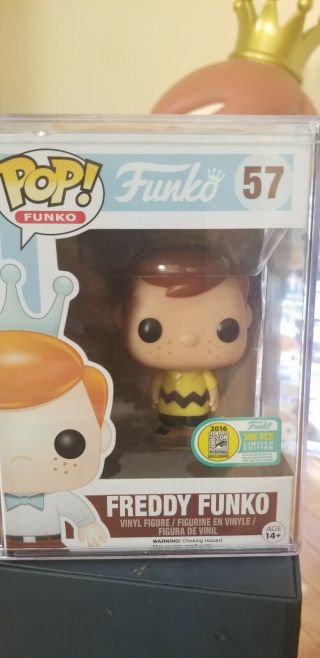 Sdcc Funko Fundays 2016 Charlie Brown Freddy Pop Exclusive Limited 500pcs