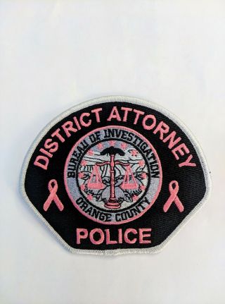 Orange County District Attorney Police Pink Patch Project Ca California