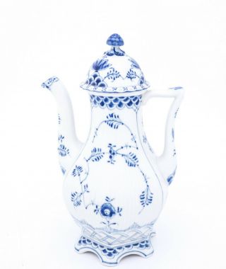 Coffee Pot 1202 - Blue Fluted - Royal Copenhagen - Full Lace - 1:st Quality 3