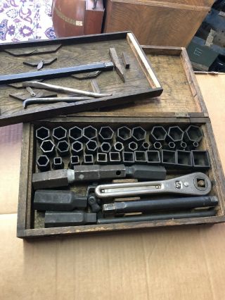 Antique Frank Mossberg No.  14 Socket Wrench Set