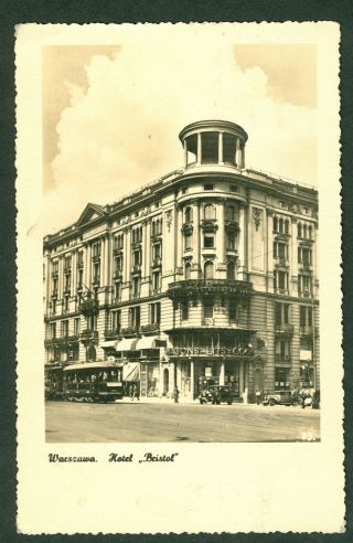 Poland 1941 – Warszawa Hotel Bristol (warsaw Hotel Bristol) – Postcard To Wien
