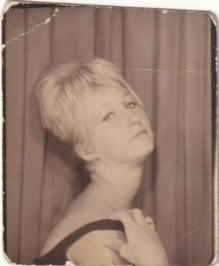 Vintage Photo Booth - Sexy,  Sultry Woman W/teased Hair,  Head Tilted,  Long Neck