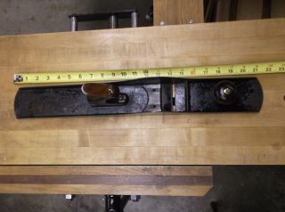 Stanley Bailey No 7 Joiner Plane: Woodworking Bench Hand Tool Old user jointer 12